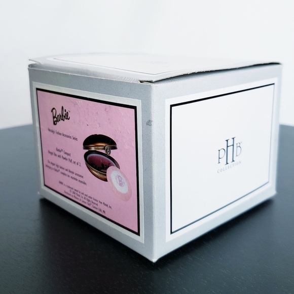 *Last Chance* Barbie Porcelain Hinged Box Compact + Powder Puff PHB Midwest - Picture 12 of 16